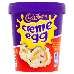 Cadbury s Creme Egg Ice Cream Tub 480ML