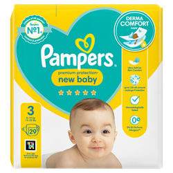 Pampers New Baby Size 3 Carry Pack Nappies 29S