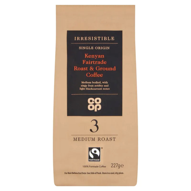 Co-op Irresistible Single Origin Kenyan Fairtrade Roast & Ground Coffee