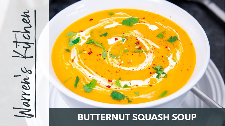 Homemade Spicy Butternut Squash Soup