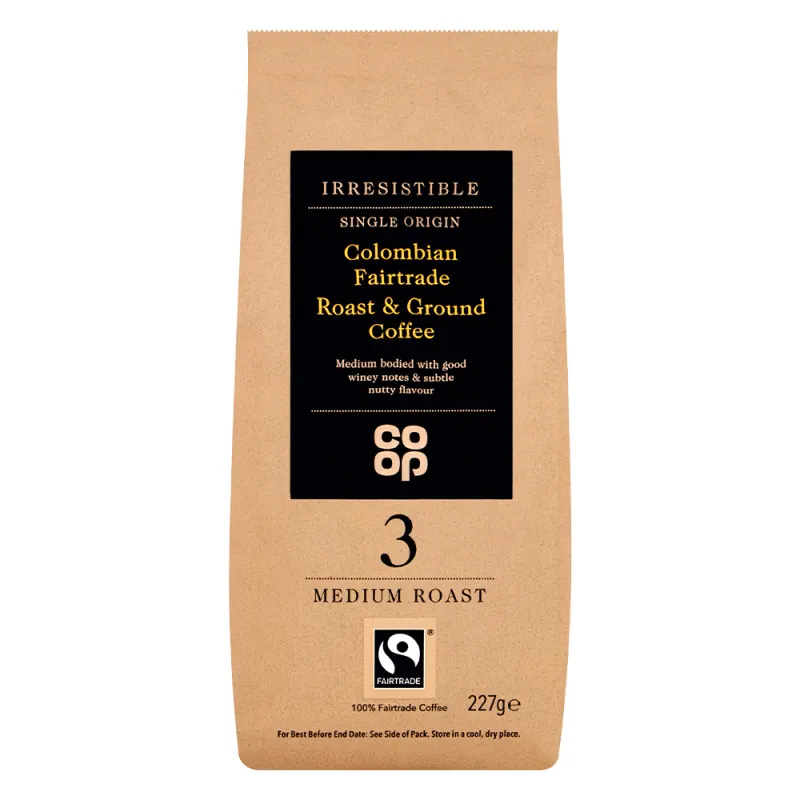 Co-op Irresistible Single Origin Colombian Fairtrade Roast & Ground Coffee